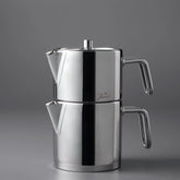 Jumbo Metalix Midi Theepot RVS - 2-delig - Inductie - 0,9L + 1,2L - Dubbele Theeketel Set