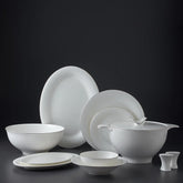Jumbo Silva - Serviesset – 61-delig – 12 Personen – New Bone – Wit – Luxe Dinnerset – Incl. Soepterrine & Schalen