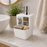 Sunplast SD-1115 - Zeepdispenser – Hervulbare Handzeep Dispenser voor Badkamer & Keuken – Wit