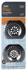 Sunplast SD-679 - 2-delige Metalen Gootsteen Zeefjes – Lavabo Afvoerfilter – RVS Spoelbak Zeef