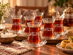 Pasabahce Harran - Turkse Theeglazen – 12 Delig – 100 ml