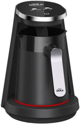 Arzum OKKA New Minio Jet - 2 Turks Koffiezetapparaat – Zwart/Chroom – 1-4 Kopjes – 400W - OK0050-D5