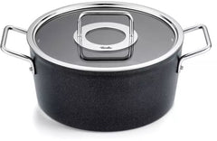 Fissler Adamant - Kookpan - 24 cm – Aluminium Pan met Glasdeksel - Krasbestendige Antiaanbaklaag