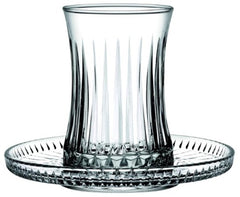 Pasabahce Elysia - Theeglazen – Set van 6 – 170 ml – Kristalglas – Luxe Turkse Theeglazen