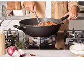 Fissler Adamant - Wokpan 26 cm – Inductie – Krasbestendige Antiaanbaklaag – Aluminium