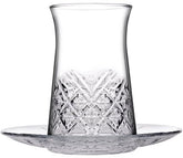 Pasabahce Timeless - Theeglazen met Onderzetters – Set van 6 - 160 ml - 96991
