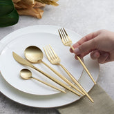 Karaca Orion Gold - 30-delige Bestekset – 6 Personen – RVS – Goud – Luxe Bestek