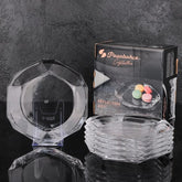 Pasabahce Reflection - Crystallin - Dessertborden - Set van 6 - 177 mm - 68217