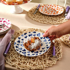 Karaca Lovely - Dessertset / Taartset – 7-delig – 6 Personen – Serveerplaat & Taartbordjes