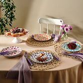 Karaca Lovely - Dessertset / Taartset – 7-delig – 6 Personen – Serveerplaat & Taartbordjes
