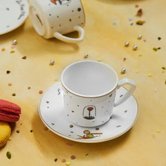 Karaca Little Prince - Espresso & Turkse Koffiekopjes met Schotels – 12-delig – 6 Personen – 80 ml
