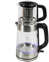 Arzum Tea Clock AR3154-0600 - Elektrische Theepot – 1,7 + 1,0 Liter – 2200W – 360° Draaibare Basis