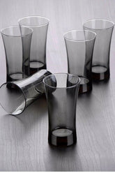 Pasabahce Azur - Zwarte Longdrinkglazen - Set van 3 - 300 ml