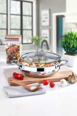 PoloChef VST-126 - Vista Grillpan 26 cm – Keramische Grillpan – Grijs – Antiaanbaklaag – Antraciet Bakpan