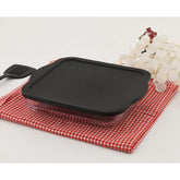 Pasabahce Borcam - Bake & Keep – Quadratische Glas-Auflaufform mit schwarzem Deckel – 3,2 Liter – 32 x 28 cm