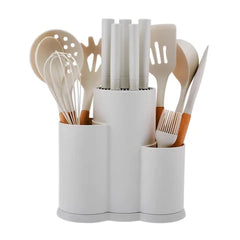 Karaca Burby – 14-delige Messen en Keukengerei Set – Creme