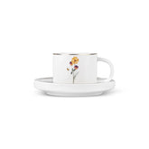 Karaca Valencia Koffiekopjesset 12-delig - 6 Personen - 80 ml - Espresso & Turkse Koffie - Kopjes met Schotels
