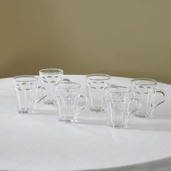 Karaca Leylak - Theeglazenset – 6 Delig – 175 ml – Transparante Turkse Theeglazen – Glazenset voor Thee & Warme Dranken