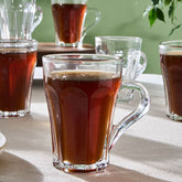 Karaca Leylak - Theeglazenset – 6 Delig – 175 ml – Transparante Turkse Theeglazen – Glazenset voor Thee & Warme Dranken