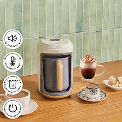 Karaca Hatır Hups - Melkopschuimende Turkse Koffiemachine – Wood Craft – 5 Kopjes – 535W