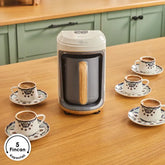 Karaca Hatır Hups - Melkopschuimende Turkse Koffiemachine – Wood Craft – 5 Kopjes – 535W
