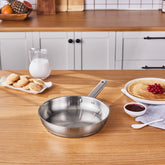 Karaca Elite - RVS Inductie Koekenpan – 24 cm – Zilver – Geschikt voor Inductie