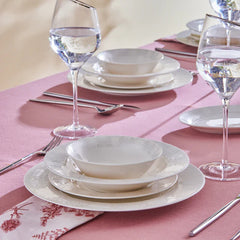 Karaca Forever New Olio - Serviesset – 53-delig – 12 Personen – Wit – New Bone – Dinerborden. Diepe Borden. Dessertborden & Schalen