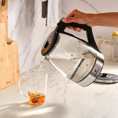 Karaca Glacia - Waterkoker Glas 1.8 Liter – 2200W – RVS – Automatische Uitschakeling – 360° Draaibare Voet