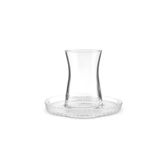 Karaca Lily - Theeglazenset 12 Delig – 6 Personen – 170 ml – Glas – Luxe Luster Afwerking – Turkse Theeset