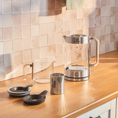 Karaca Luma Glazen Theemachine – 2.8L – Elektrische Theemaker met Glazen Theepot en Waterkoker – Modern Design