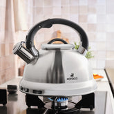 Karaca Kettlinox Pressure Kettle - 2.5 Liter - RVS Fluitketel - Inductie Geschikt - Roestvrij Staal