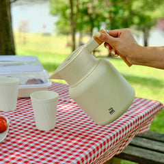 Karaca Corelock - Thermoskan Creme – 1,6 Liter – RVS – Dubbelwandig Geïsoleerd – Lekvrij