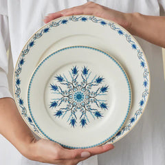 Karaca Forever Iznik - 24-delige New Bone Serviesset – 6 Personen – Multicolor - Luxe Dinerset