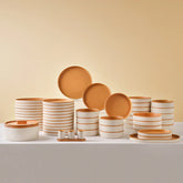 Karaca x Fatih Tutak Earth Collection - 57-Delige Serviesset voor 12 Personen – Stoneware – Luxe Organisch Dinerservies