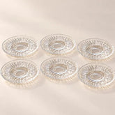 Pasabahce Echo - Theeschotels – 6 Stuks – 11,5 cm – Glas – Glazen Onderzetters