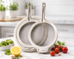 Sunplast SC-369 - CULINA Vergiet Set 3-delig – Keuken Zeef Set 29,5 / 33 / 37,5 cm – Kunststof Vergieten voor Pasta, Groenten en Fruit