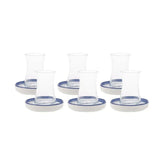 Karaca Zeher Blauw - 12-delig theeservies - 6-Persoons - 160 ml