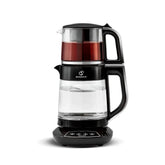 Karaca Caysever - Theepot Elektrisch -Theepot met spraak functie-Chrome - 1700 w