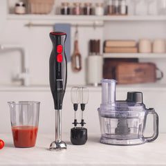 Karaca Pro-Multimax 6-in-1 Keukenmachine 2000W - Hakmolen. Blender en Mixer - 1.5L - Zwart
