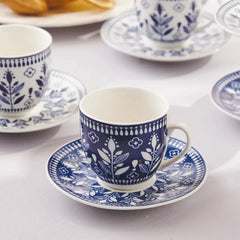 Karaca Peyker - koffiekopjes set voor 6 personen - 85 ml - Stijlvol voor perfect koffiegenot