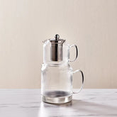 Karaca Kelly - Theepotset - Medium - Borosilicaat Glas & RVS - Inductie Geschikt - Zilver - Glazen Theepot