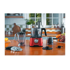 Karaca Mastermaid Power Max - 11-in-1 Keukenrobot 2500W – Deegmixer. Blender. Citruspers. Garde & Rasp – Imperial Rood