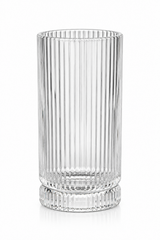 Bavary Collection – Geribbelde Longdrinkglazen – 445 ml – Set van 6 – Transparant