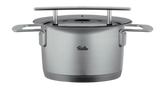 Fissler Phi Collection - Kookpan 16 cm met Downdraft Glasdeksel - Inductie - 1,9L