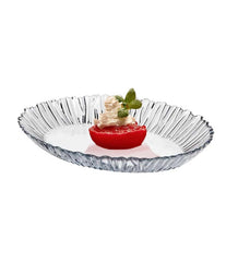 Pasabahçe Aurora - Glazen Ovale Serveerschaal - 25 x 19 cm - 10547