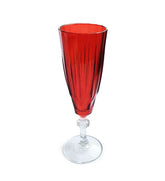 Paşabahçe Workshop 440069 - Rode Glazen Op Voet - Set van 6 - 170 ml