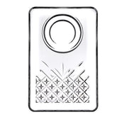 Paşabahçe Timeless 54851 - Glazen Theeonderzetters - Set van 2 - 182 x 120.5 mm