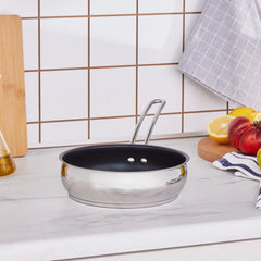 Karaca Emirgan - Steelpan - 18/10 Roestvrijstaal - 20 cm - Inductiegeschikt