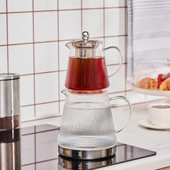 Karaca Keops XL - Glazen Theepot - 2000 ml - Borocilikaatglas - Geschikt Voor Alle Warmtebronnen