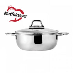 Karaca Mutfaksever - Stalen Pan voor Mosselen - Kookpan - Paellapan - 20 cm